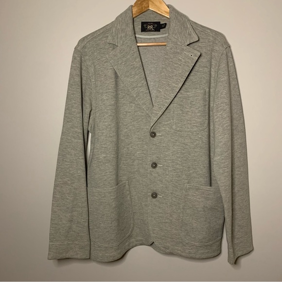 Men’s RRL Double R Ralph Lauren Athletic  Blazer Heather Gray Large - Picture 2 of 7